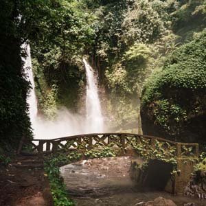 Jerry van de Beek - Double Waterfall in Tomohon Indonesia